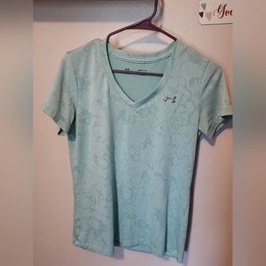 Under Armour Women's Teal V-Neck Tee S